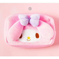 韓國Sanrio方形化妝袋/筆袋-My Melody(紫色蝴蝶款)